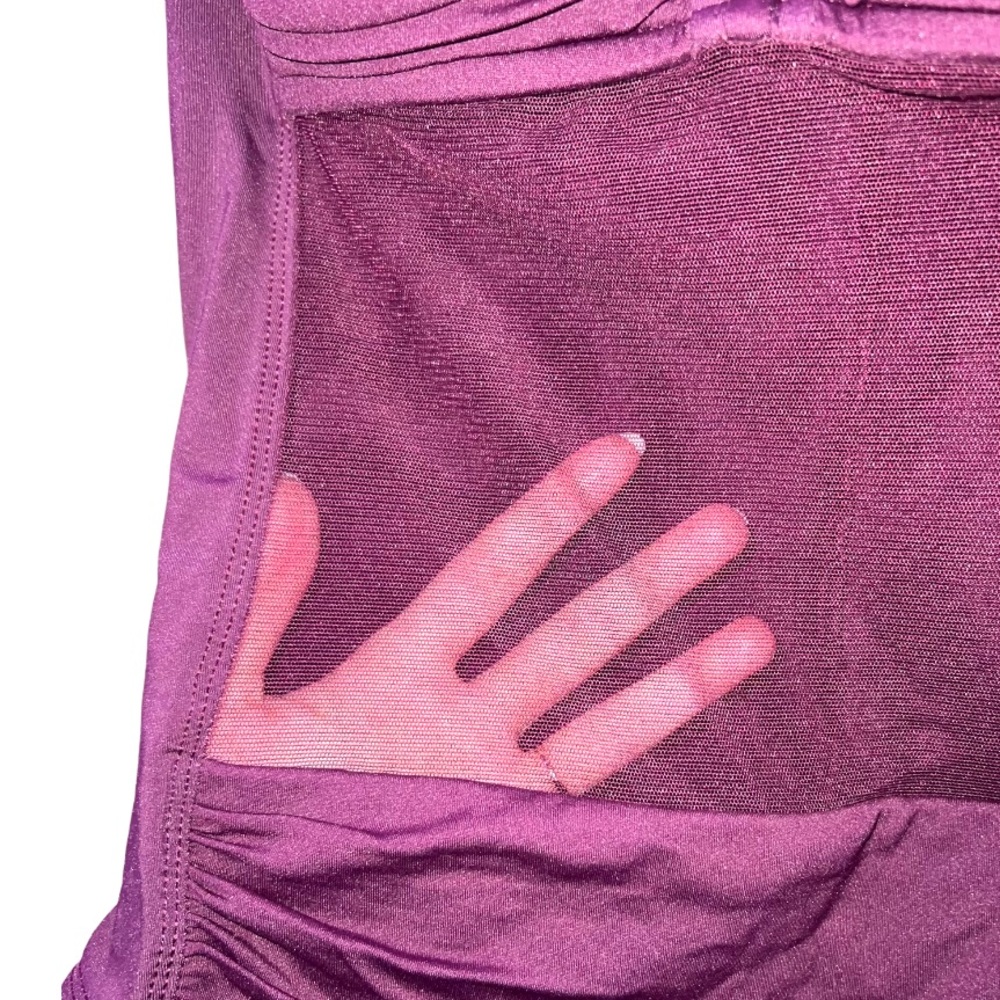 ✨HP✨ LA BLANCA BY ROD BEATTIE; PURPLE ONE PIECE SWIMSUIT - Picture 9 of 11